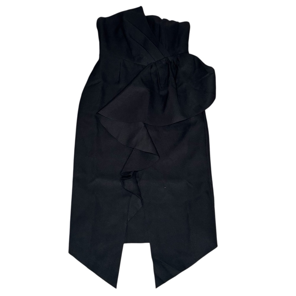 Elliatt Black Strapless Asymmetrical Cocktail Dress Size Medium - Picture 2 of 8
